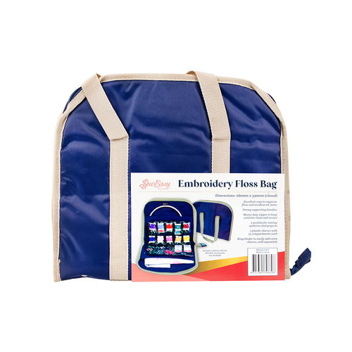 Sew Easy Embroidery Floss Bag Storage Wallet 280x330mm MR4689 - Navy