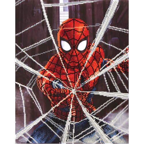 Diamond Dotz 5D Embroidery Facet Art Kit, Marvel AVENGERS Spiderman WEB-SLINGER, 53 x 42cm, DDM.2001