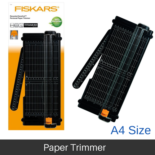 FISKARS Paper Trimmer A4 Recycled SureCut Personal Paper Trimmer Cutter