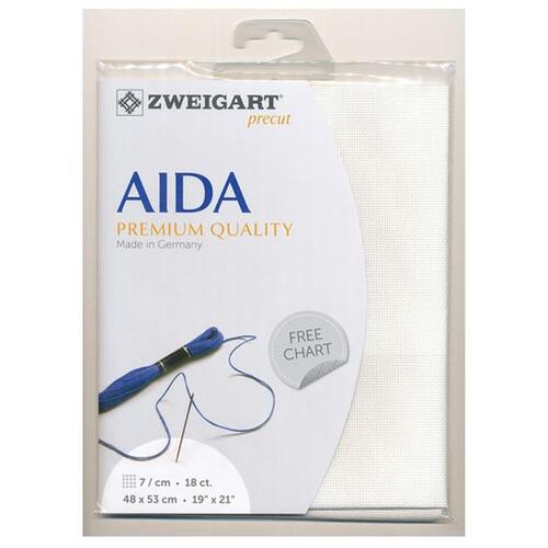 ZWEIGART Fein-Aida 18ct, Precut Needlework Fabric, 101