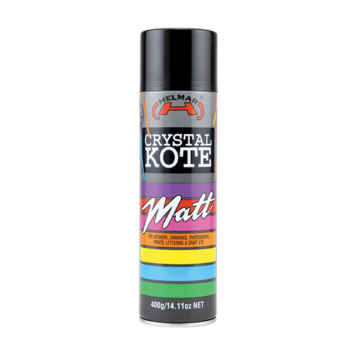 Helmar Crystal Kote Fixative 400g Workable Matte Finish