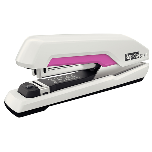 Rapid Stapler S17 Full Strip 30 Sheet Capacity - Pink/White