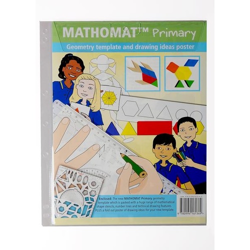 Mathomat Geometry Drawing Template, Stencil Primary & Beyond - H41 102 00050