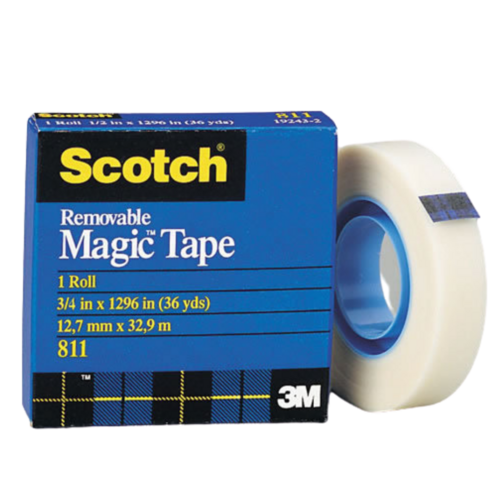 Scotch 811 Magic Removable Tape 12mm x 33m