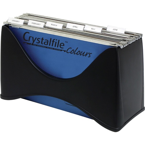 Crystalfile Desktop Filer Desk File - Enviro Black