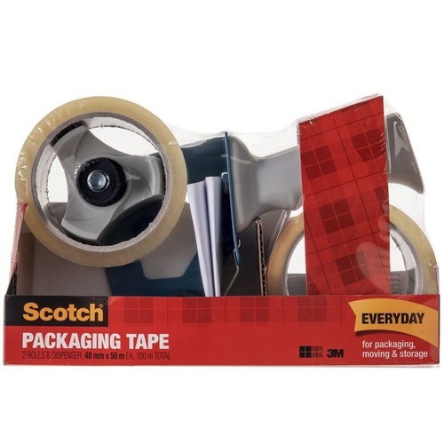 Scotch Sealing Packaging Tape BPS-1 Dispenser + 2 Tapes 48mm x 50m - 7012882820
