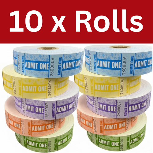 10 X Rolls BSG Admission Tickets Admit One Tickets 1000 Per Roll