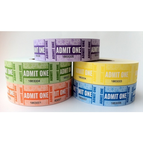 5 X Rolls BSG Admission Tickets Admit One Tickets 1000 Per Roll