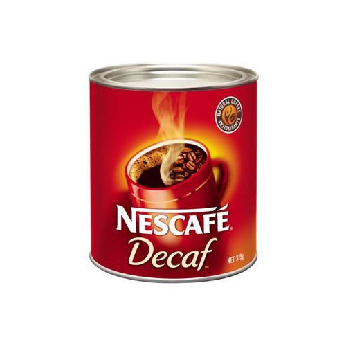 Nestles Coffee Nescafe Decaffinated Can 375g