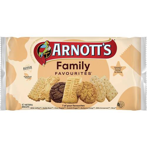 Arnotts Family Assorted Biscuits 500g
