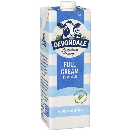 Devondale Long Life Full Cream Milk UHT 1 Litre - 10 Pack