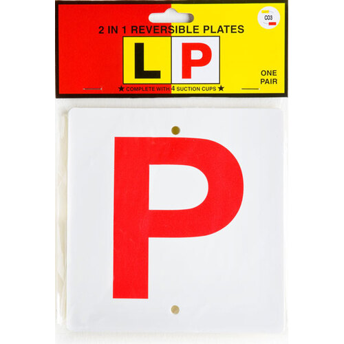 Magnetic 2 In 1 Reversable Plates Learner And Red P C318 - One Pair
