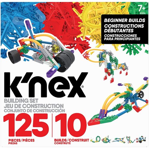 Knex Beginner Builds 10 Builds 125 Pieces - KN80206