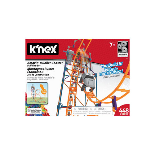 Knex Amazin' 8 Roller Coaster Building Set 448 Pieces - KN80216