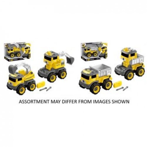 Take Apart Construction Vehicles With Lights and Sounds - Assorted Vehicles