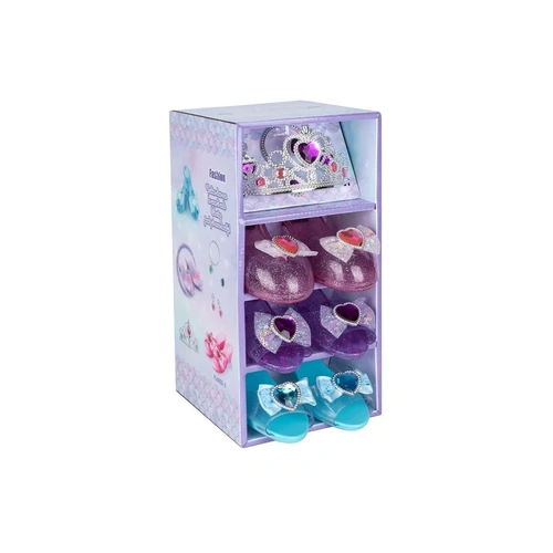Princess Dress Up Set - Pink Heart Tiara & 3 Pairs of Shoes