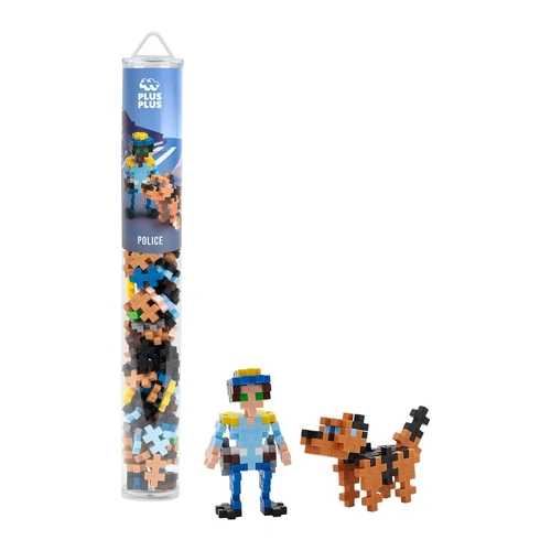 Police Everyday Heroes Puzzle Tube Plus Plus 100 Pieces Tube | PP4296
