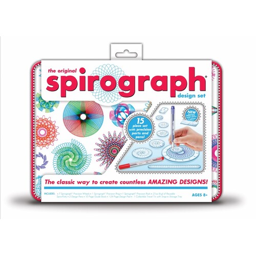 Spirograph Design Set Tin Drawing Toy