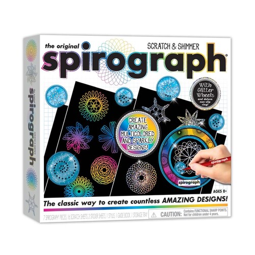 Spirograph Scratch and Shimmer Drawing Toy