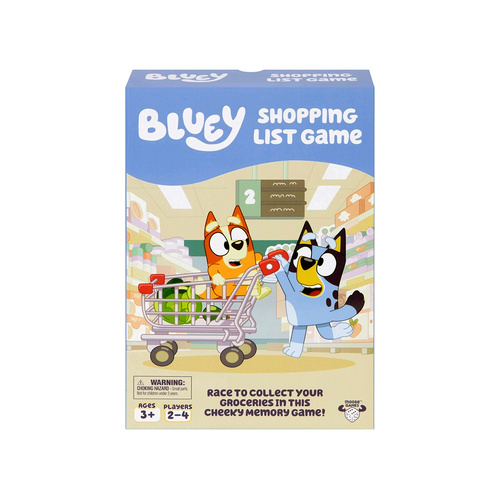 Bluey Shopping List Memory Card Game 