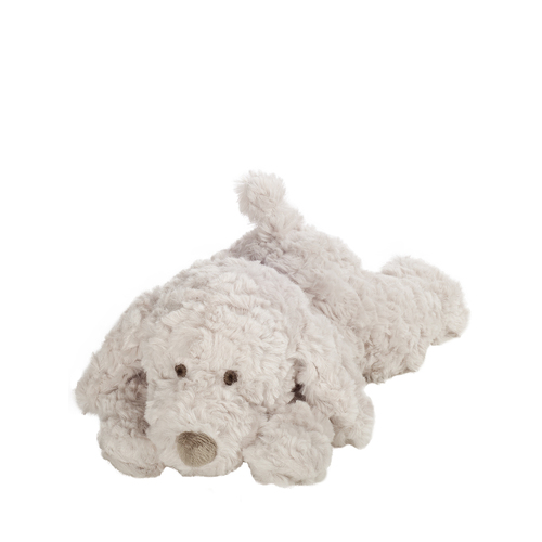 Plush Puppy Lying Down Toy - Grey