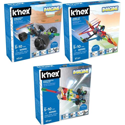 Knex Starter Vehicle 60 Piece Building Set - 3 Assorted Sets