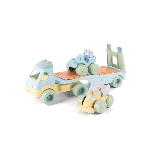 Pastel Tow Truck Recycled Dantoy 3 Pieces Play Set | DT2788