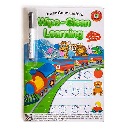 Wipe-Clean Learning Book "Lower Case Letters" Educational Book