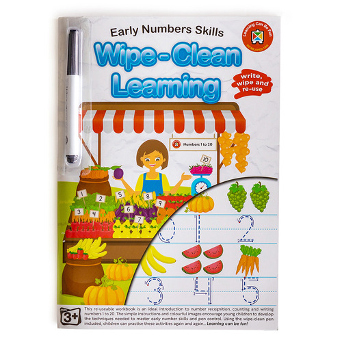 Wipe-Clean Learning Book "Early Number Skills" Educational Book
