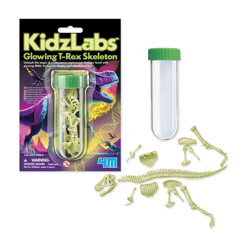 KidzLabs Glowing T-Rex Skeleton Science Kit