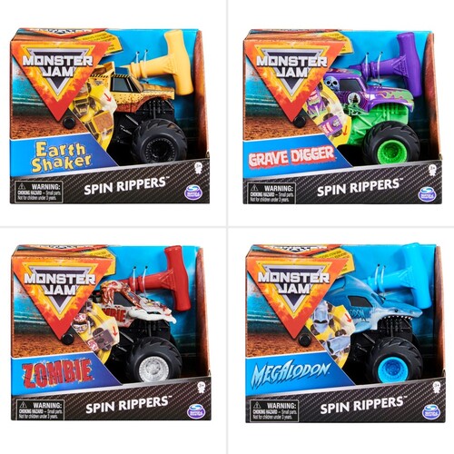 Monster Jam 1:43 Spin Rippers - Assorted