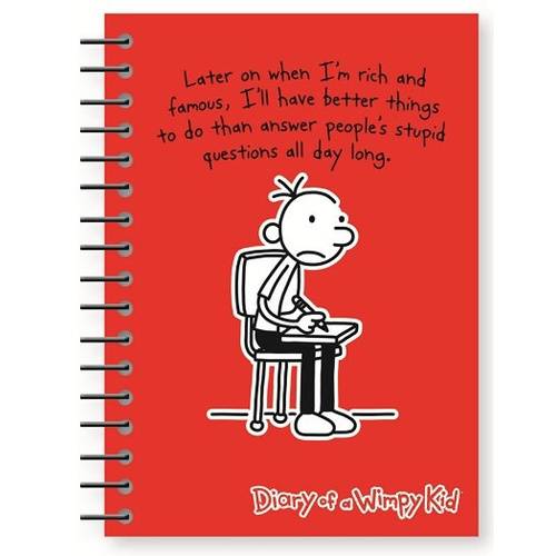 Diary Of A Wimpy Kid A5 Note Book Red