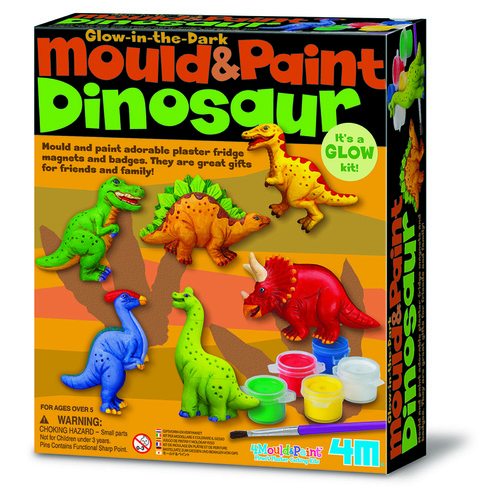 4M Kids Mould and Paint Fun Toy - Dinosaur 