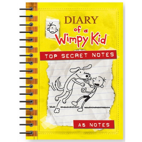 Diary Of A Wimpy Kid A6 Note Book Yellow