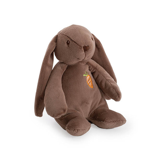 Brown Chevy Bunny Soft Plush Fabric 26cmST With Sewn On Eyes 