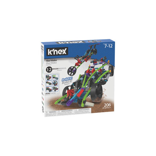 Knex 206 Piece 12 Builds Building Set - Rad Rides