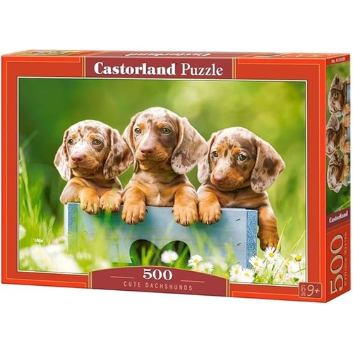 Castorland Puzzle 500 Piece Puzzle - Cute Dachshunds