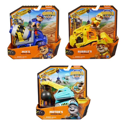 Paw Patrol Rubble & Crew Construction Vehicle - Assorted