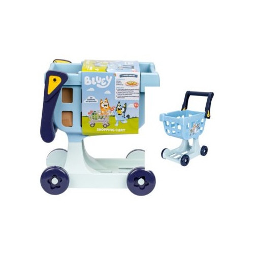 Bluey Shopping Cart Trolley 9 Play Pieces 