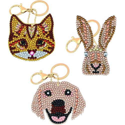 Craft Buddy Crystal Art Keyring Kit - Perfect Pets