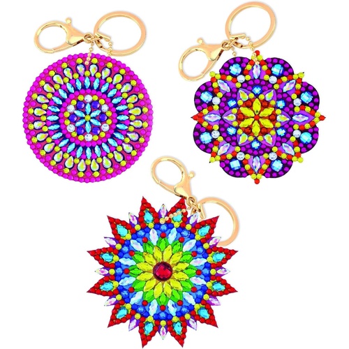 Craft Buddy Crystal Art Keyring Kit - Mandala 