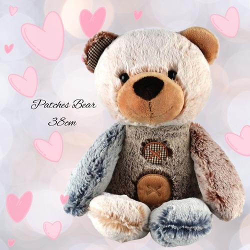 Soft Plush Toy Patches Bear 38cm - Large