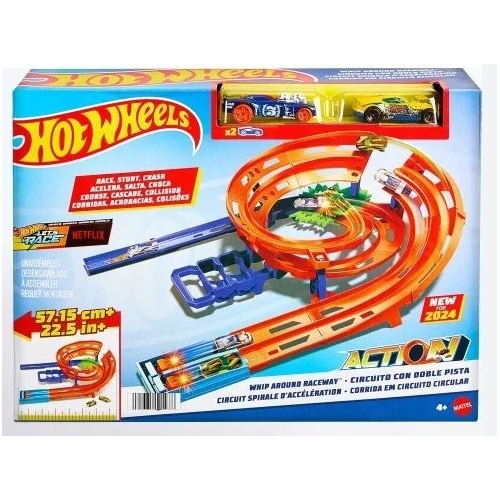 Hot Wheels Themed Whip Around Raceway Stunt Track