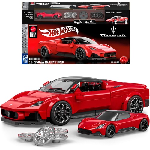 Hot Wheels Mega Bloks Speed Maserati 250 Pieces Building Blocks - MATJFR90