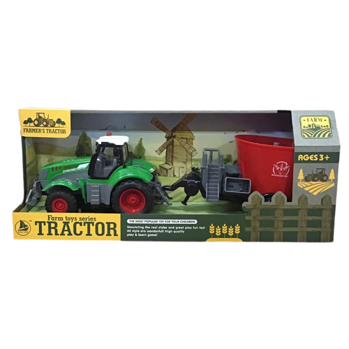 Farm Tractor & Trailer 42cm Friction assorted