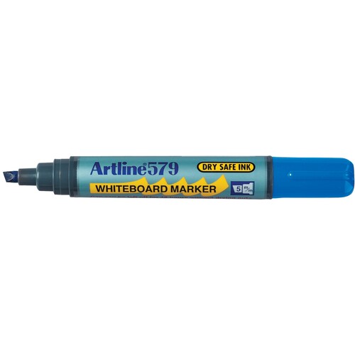 Artline 579 Whiteboard Marker 5mm Chisel Nib Blue 12 Pack - 157903