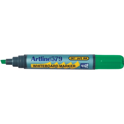 Artline 579 Whiteboard Marker 5mm Chisel Nib Green 12 Pack - 157904