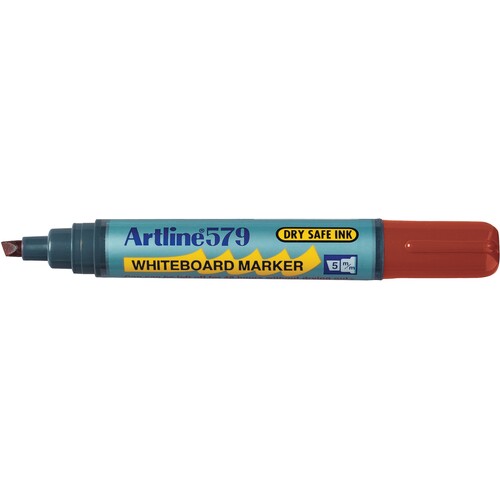 Artline 579 Whiteboard Marker 5mm Chisel Nib Brown 12 Pack - 157908