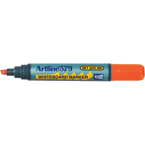 Artline 579 Whiteboard Marker 5mm Chisel Nib Orange 12 Pack - 157905