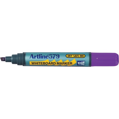 Artline 579 Whiteboard Marker 5mm Chisel Nib Purple 12 Pack - 157906